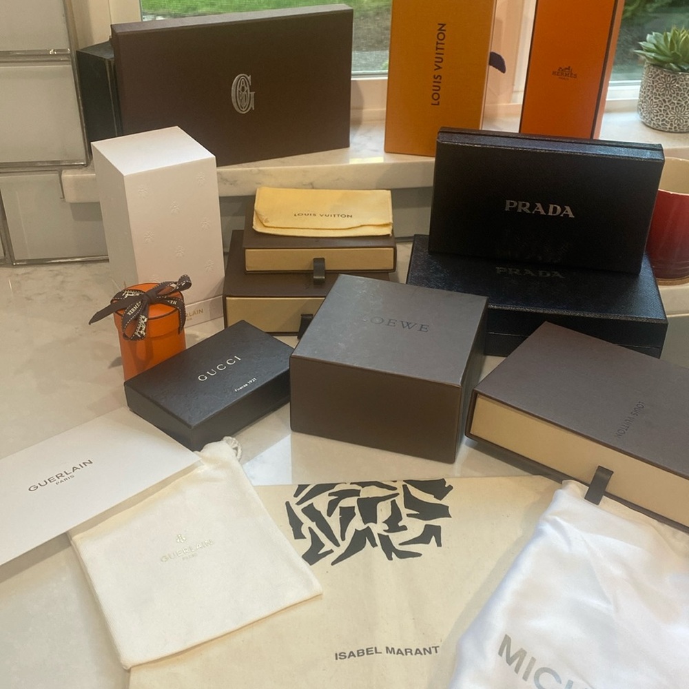 Boxes and Dust Bag
